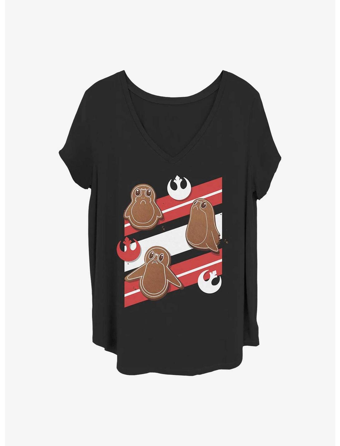Star Wars: The Last Jedi Ginger Porgs Girls T-Shirt Plus Size, BLACK, hi-res