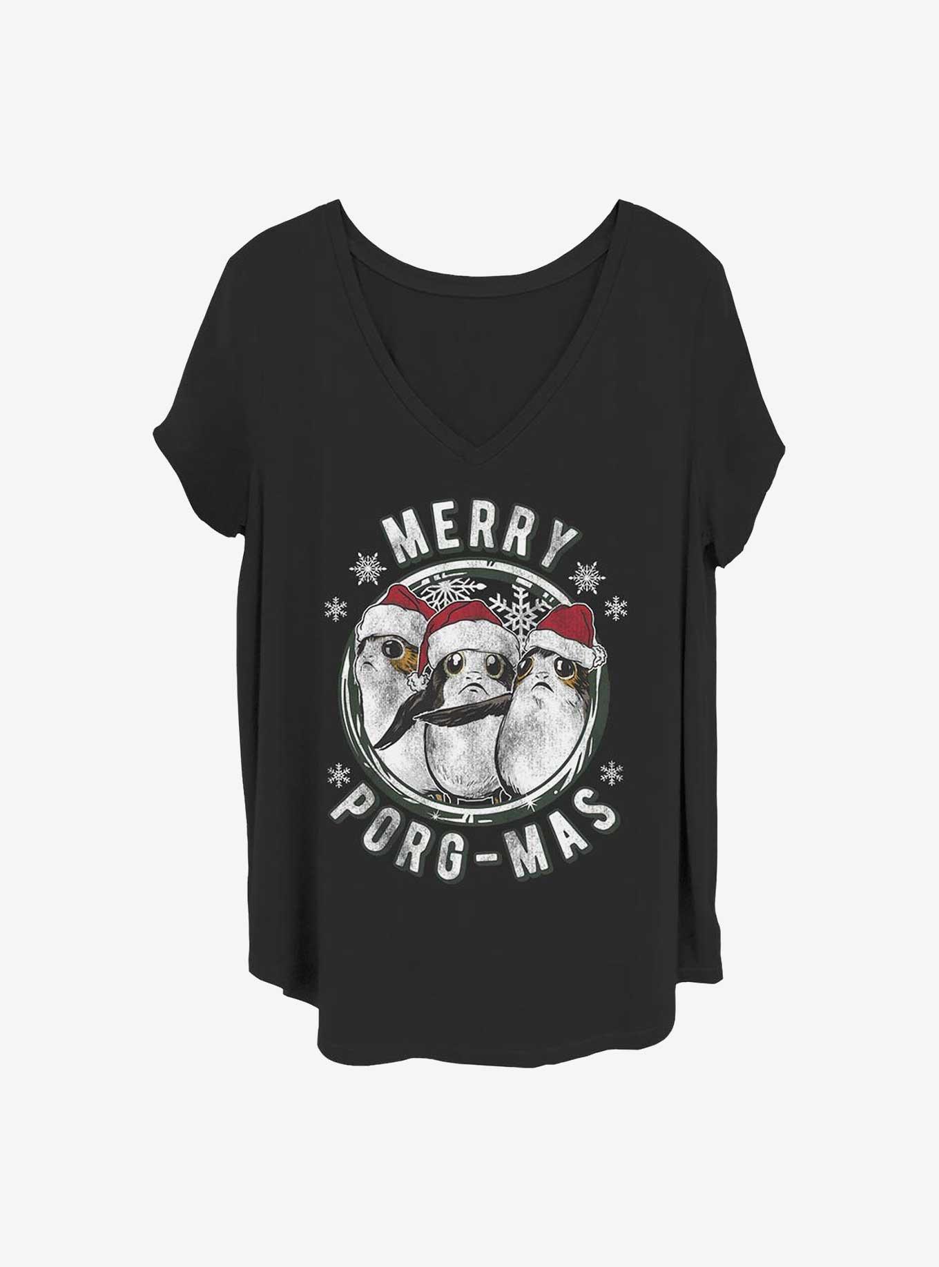 Star Wars: The Last Jedi Merry Porgmas Girls T-Shirt Plus Size
