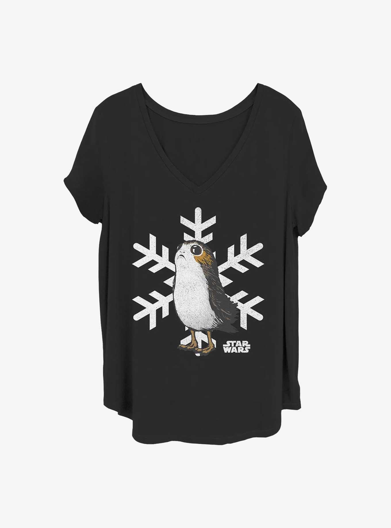 Star Wars: The Last Jedi Porg Snowflake Girls T-Shirt Plus