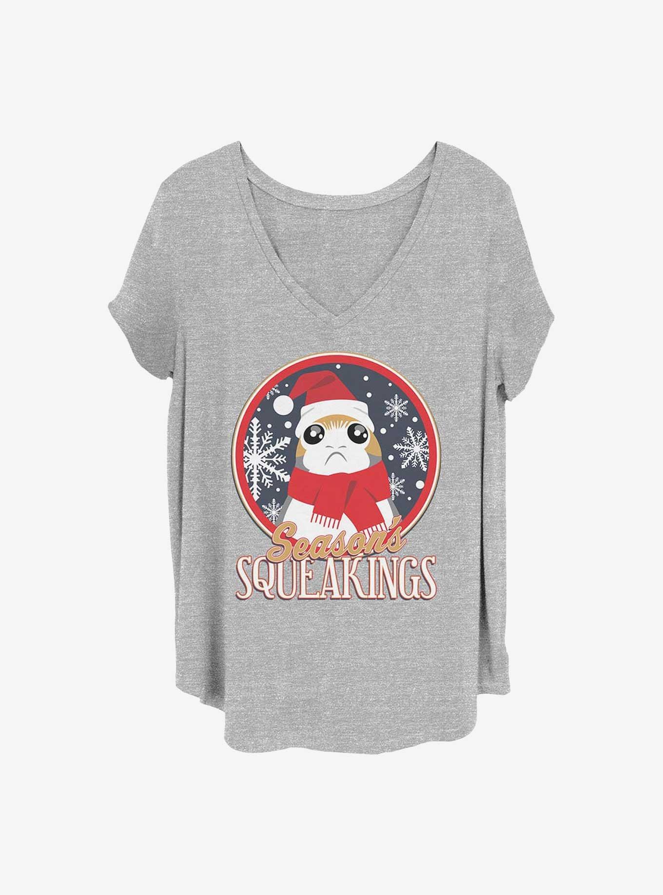 Star Wars: The Last Jedi Porg Squeakings Girls T-Shirt Plus Size, HEATHER GR, hi-res
