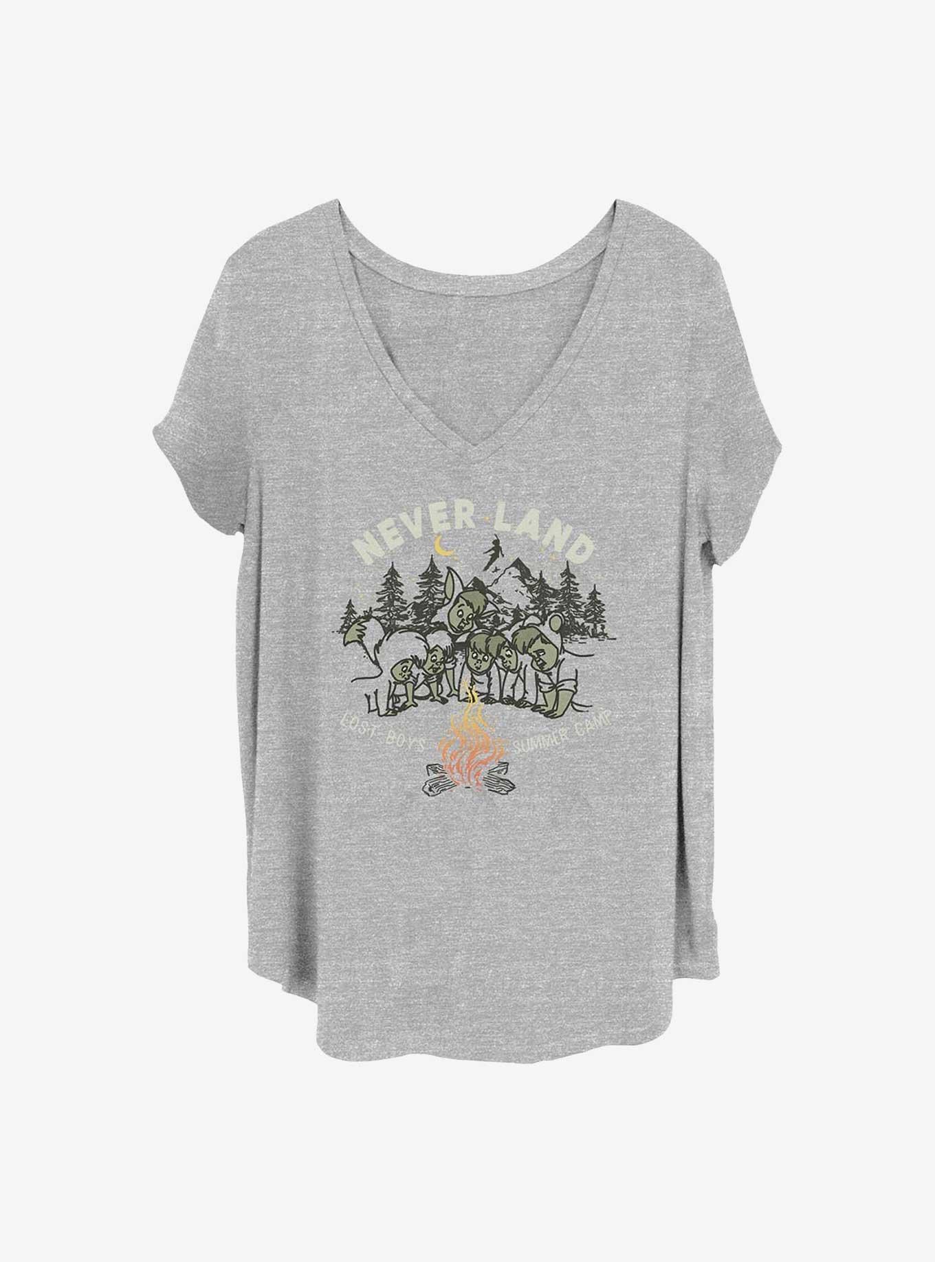 Disney Tinker Bell Camp Never Land Girls T-Shirt Plus Size, HEATHER GR, hi-res