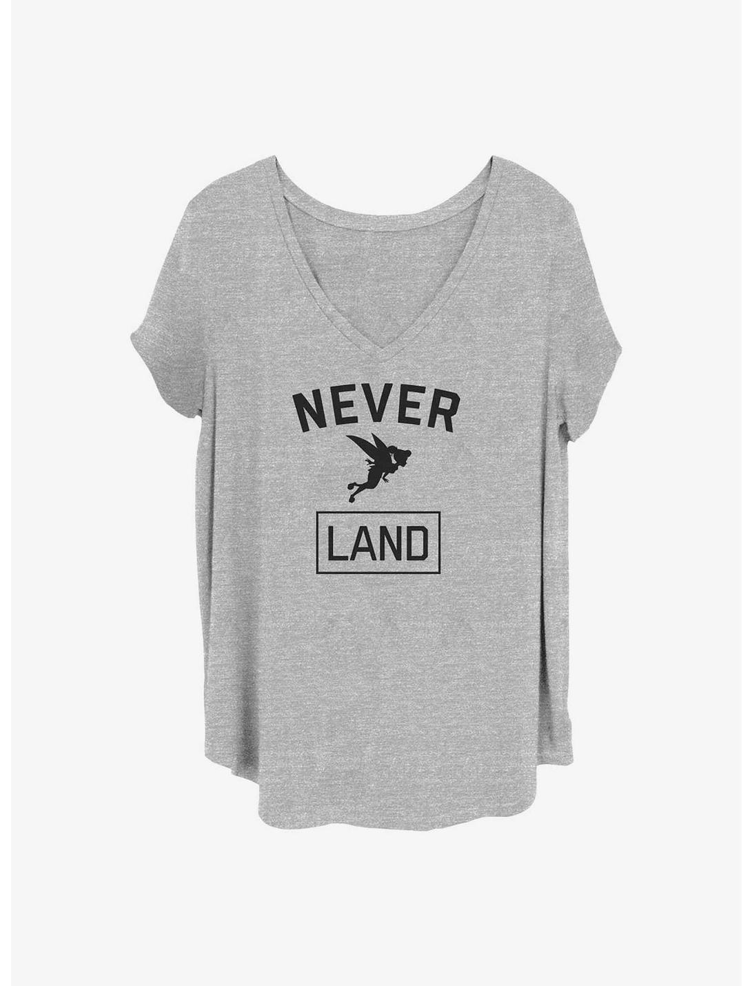 Disney Tinker Bell Never Land Tink Girls T-Shirt Plus Size, HEATHER GR, hi-res