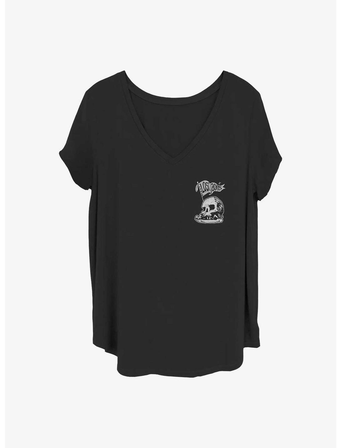 Disney Tinker Bell Skull Rocket Flag Girls T-Shirt Plus Size, BLACK, hi-res