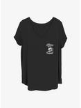 Disney Tinker Bell Skull Rocket Flag Girls T-Shirt Plus Size, BLACK, hi-res