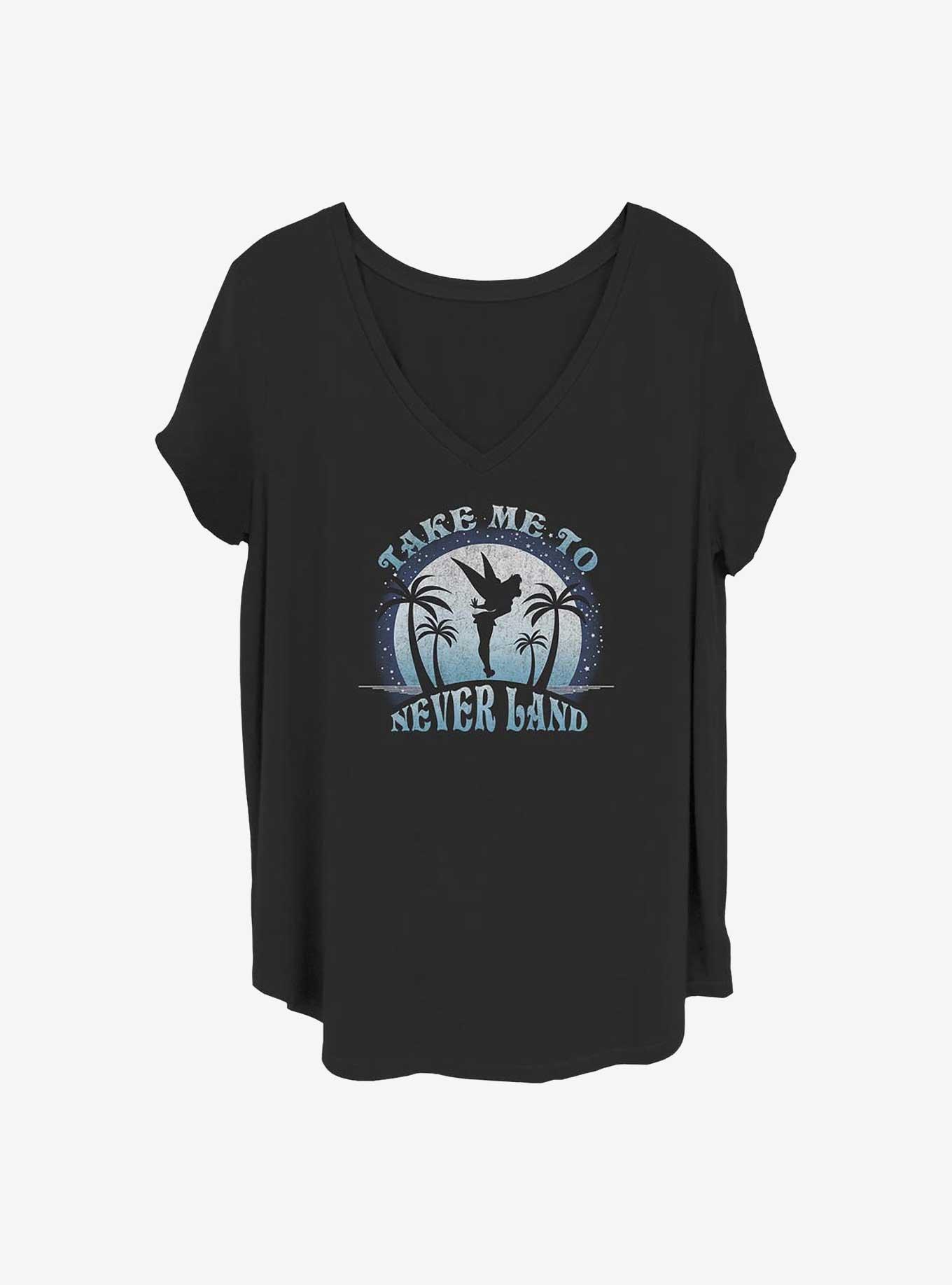 Disney Tinker Bell Take Me To Never Land Girls T-Shirt Plus Size, , hi-res