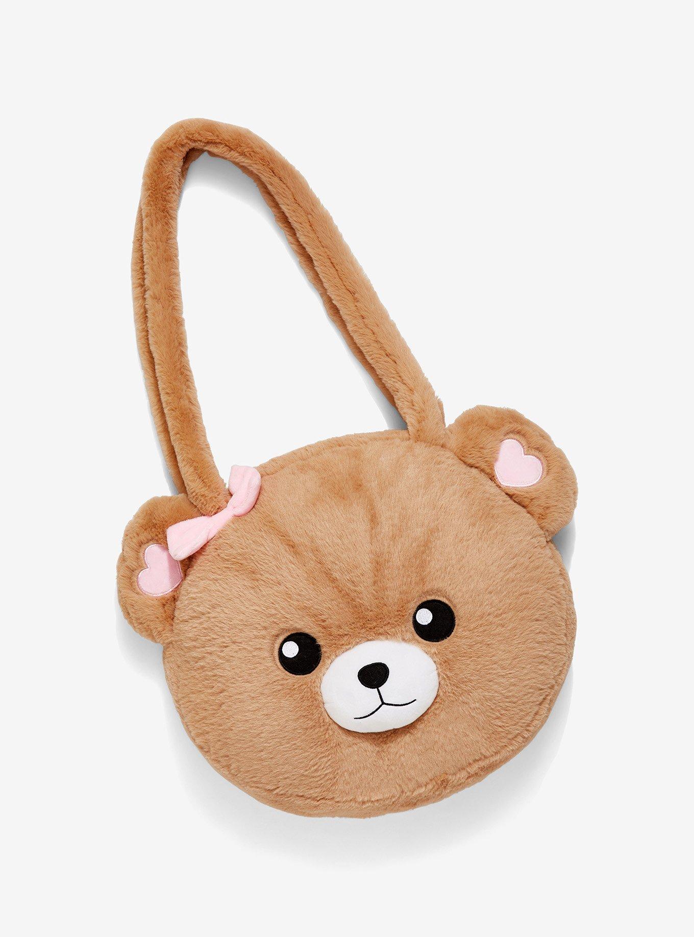 Shoulder Bag Cartoon Teddy Bear Coin Purse Plush Stuffed Animal