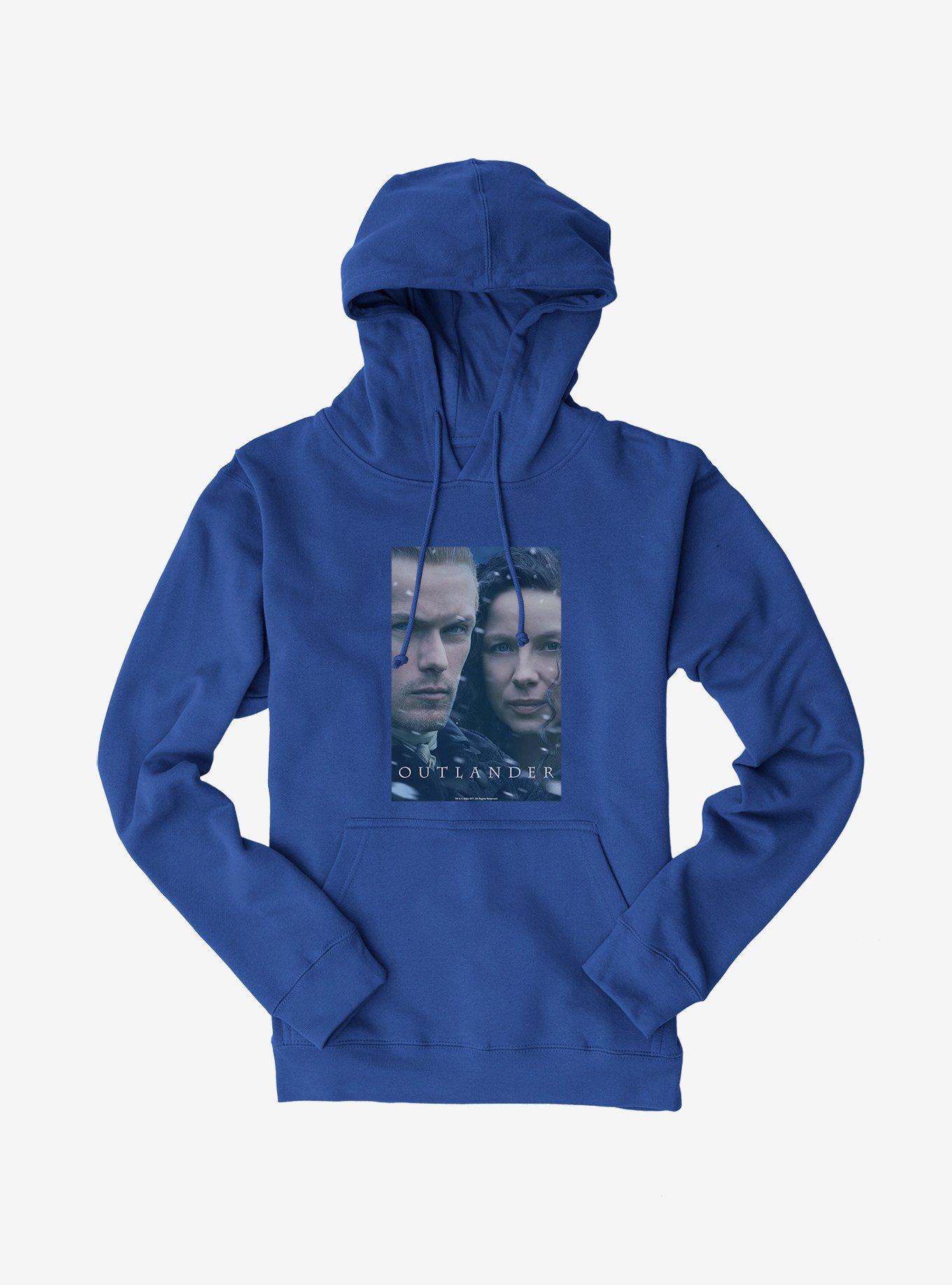 Outlander Claire And Jamie Faces Hoodie, ROYAL BLUE, hi-res