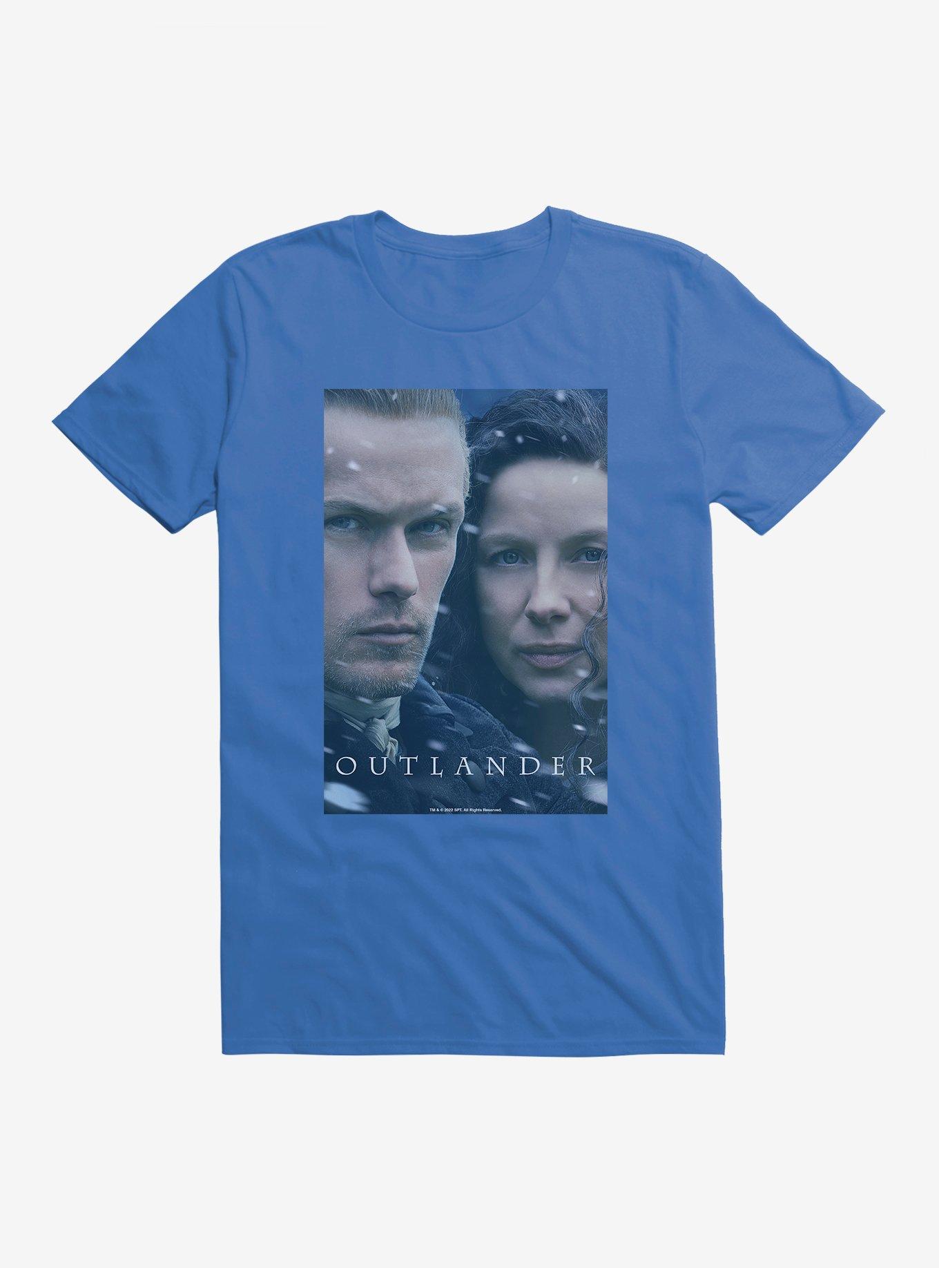 Outlander Claire And Jamie Faces T-Shirt, ROYAL BLUE, hi-res