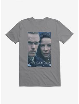 Outlander Claire And Jamie Faces T-Shirt, STORM GREY, hi-res