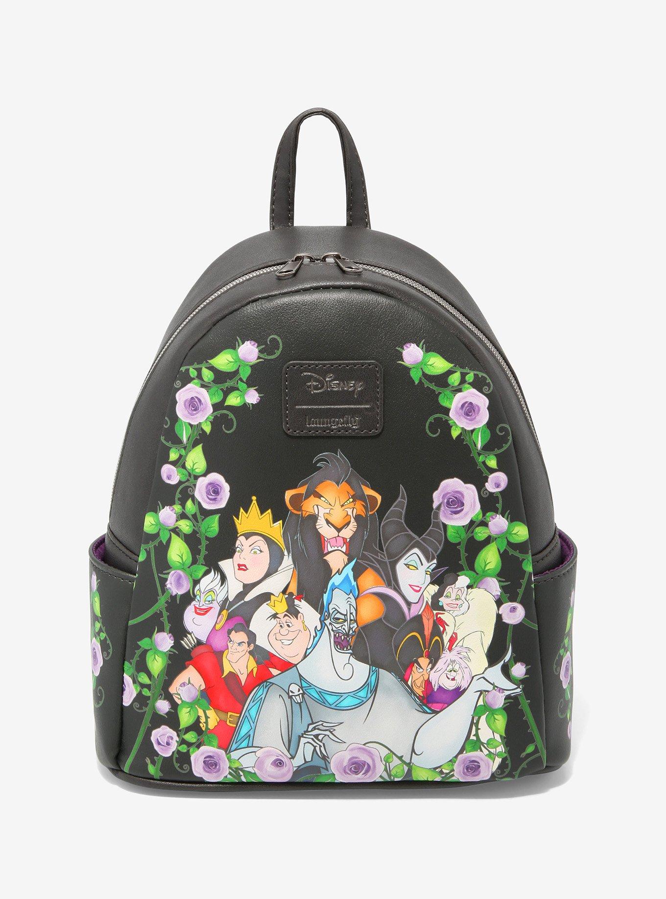 Loungefly Disney Villains Floral Mini Backpack Hot Topic