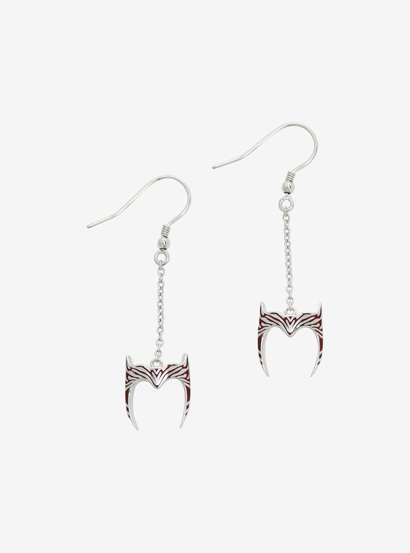 Marvel WandaVision Scarlet Witch Tiara Drop Earrings, , hi-res