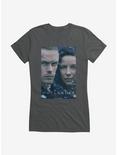 Outlander Claire And Jamie Faces Girls T-Shirt, CHARCOAL, hi-res