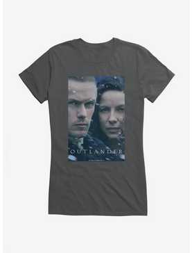 Outlander Claire And Jamie Faces Girls T-Shirt, CHARCOAL, hi-res