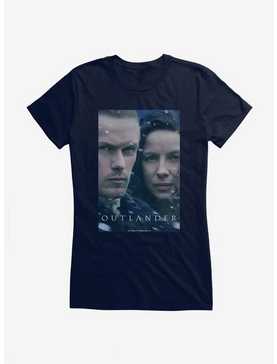 Outlander Claire And Jamie Faces Girls T-Shirt, NAVY, hi-res