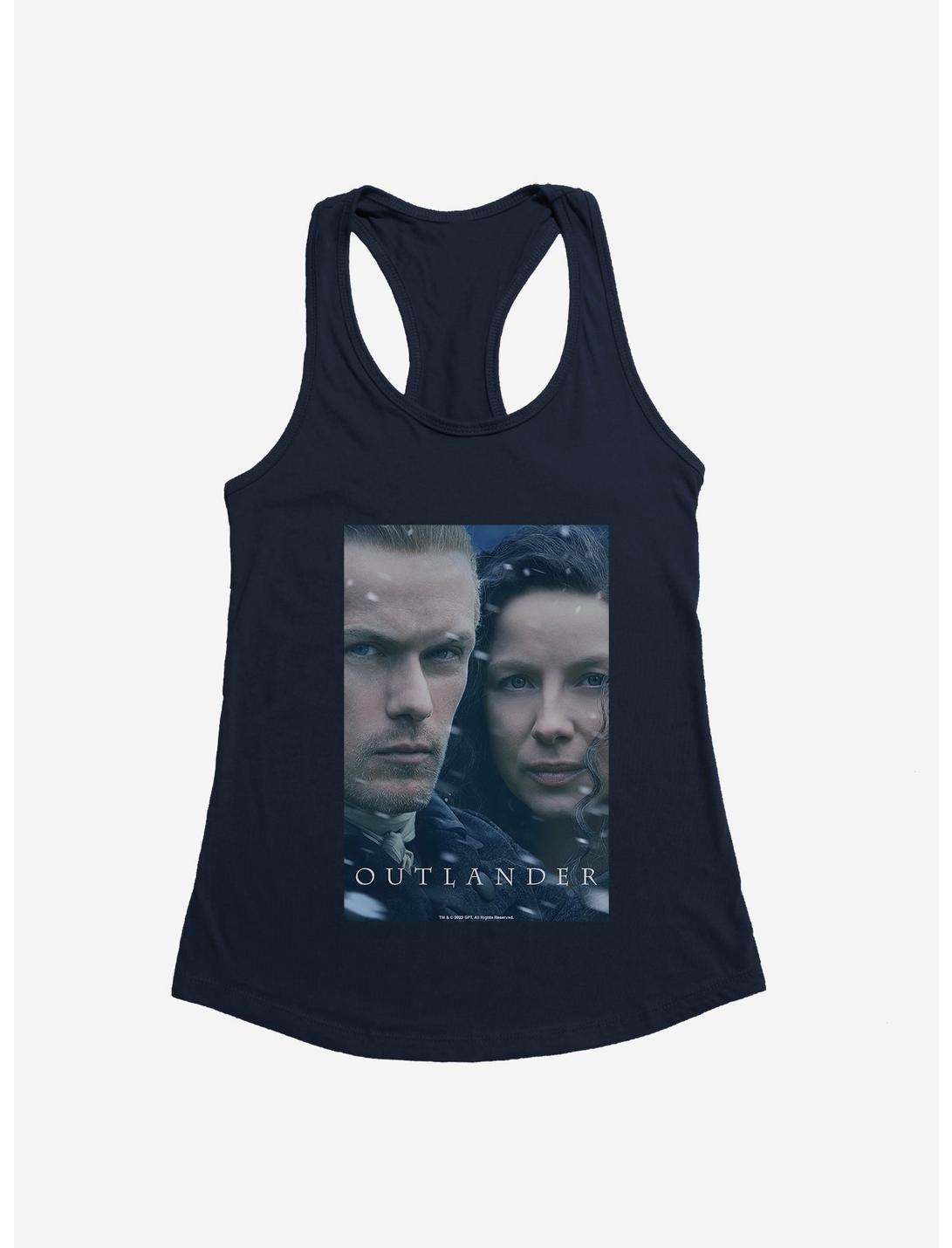 Outlander Claire And Jamie Faces Girls Tank, MIDNIGHT NAVY, hi-res