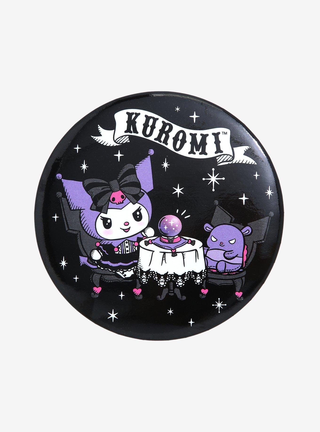 Kuromi Crystal Ball 3 Inch Button, , hi-res