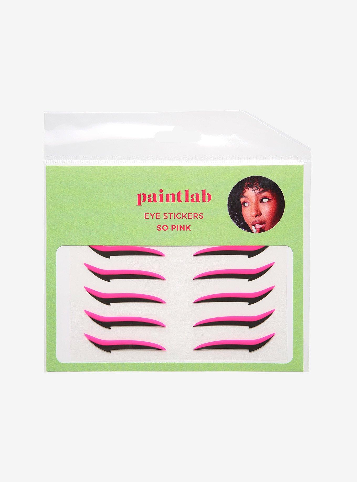 Black & Pink Cat Eye Stickers, , hi-res