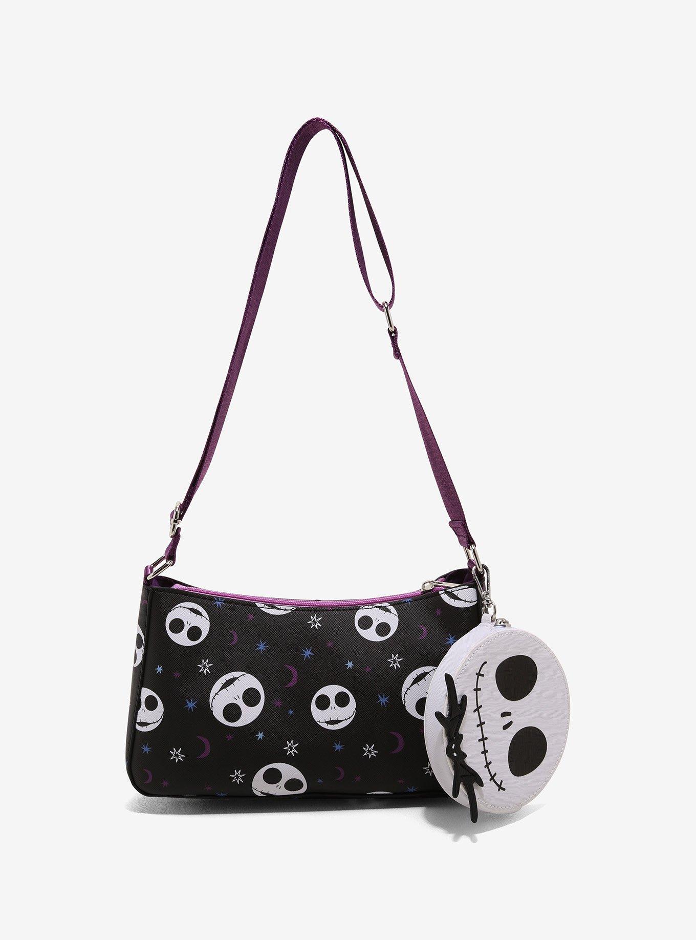 Nightmare Before Christmas Jack Purple Crossbody Bag With Coin Purse