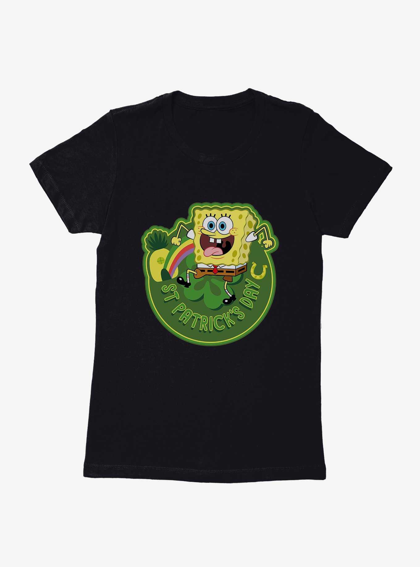 SpongeBob SquarePants St. Patrick's Day Icon Womens T-Shirt, , hi-res