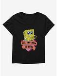 SpongeBob SquarePants All You Need Is Love Heart Womens T-Shirt Plus Size, , hi-res