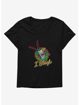 SpongeBob SquarePants I Sleigh Womens T-Shirt Plus Size, , hi-res