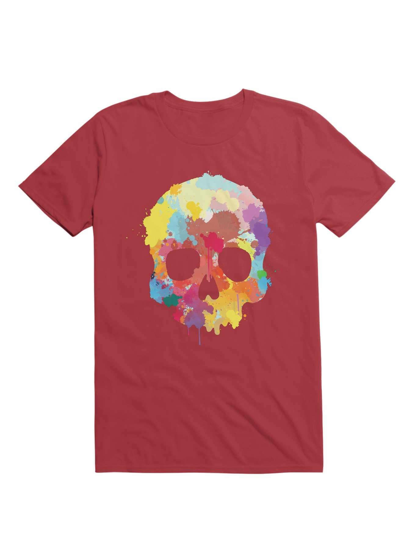 THRDLESS Expressive Colorful Skull T-Shirt