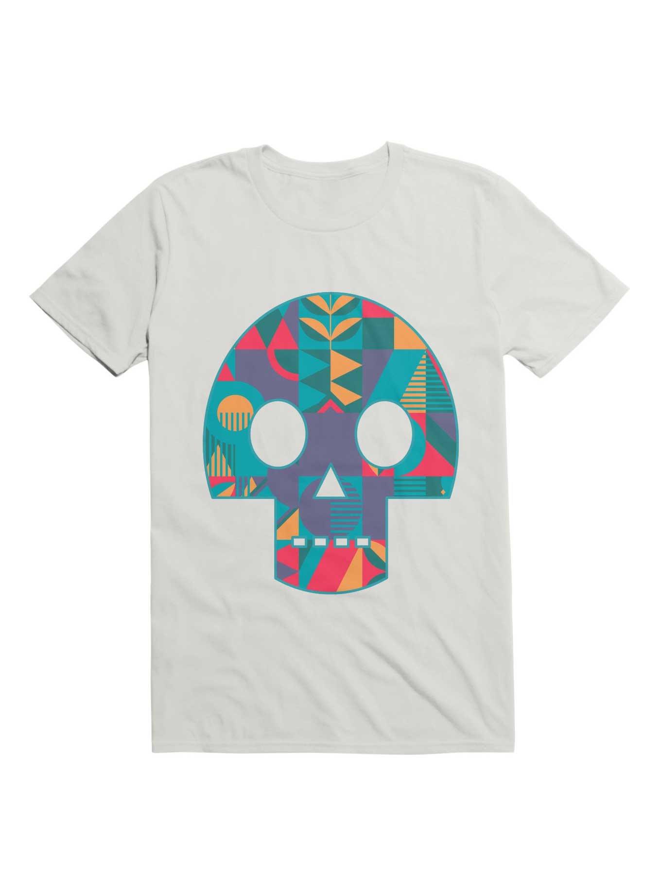 Geometric Abstract Skull T-Shirt, , hi-res