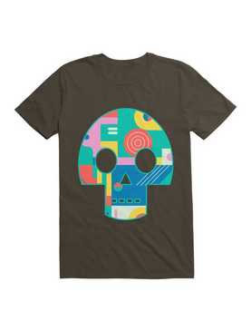 Geometric Memphis Skull T-Shirt, , hi-res