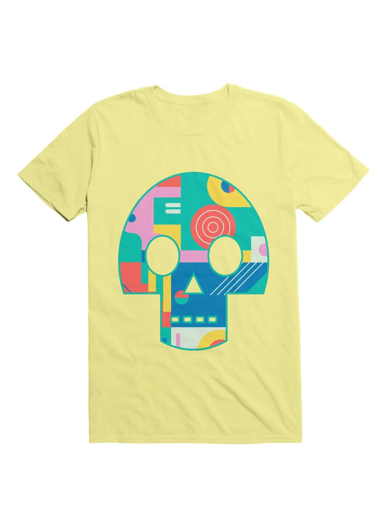 Geometric Memphis Skull T-Shirt, , hi-res
