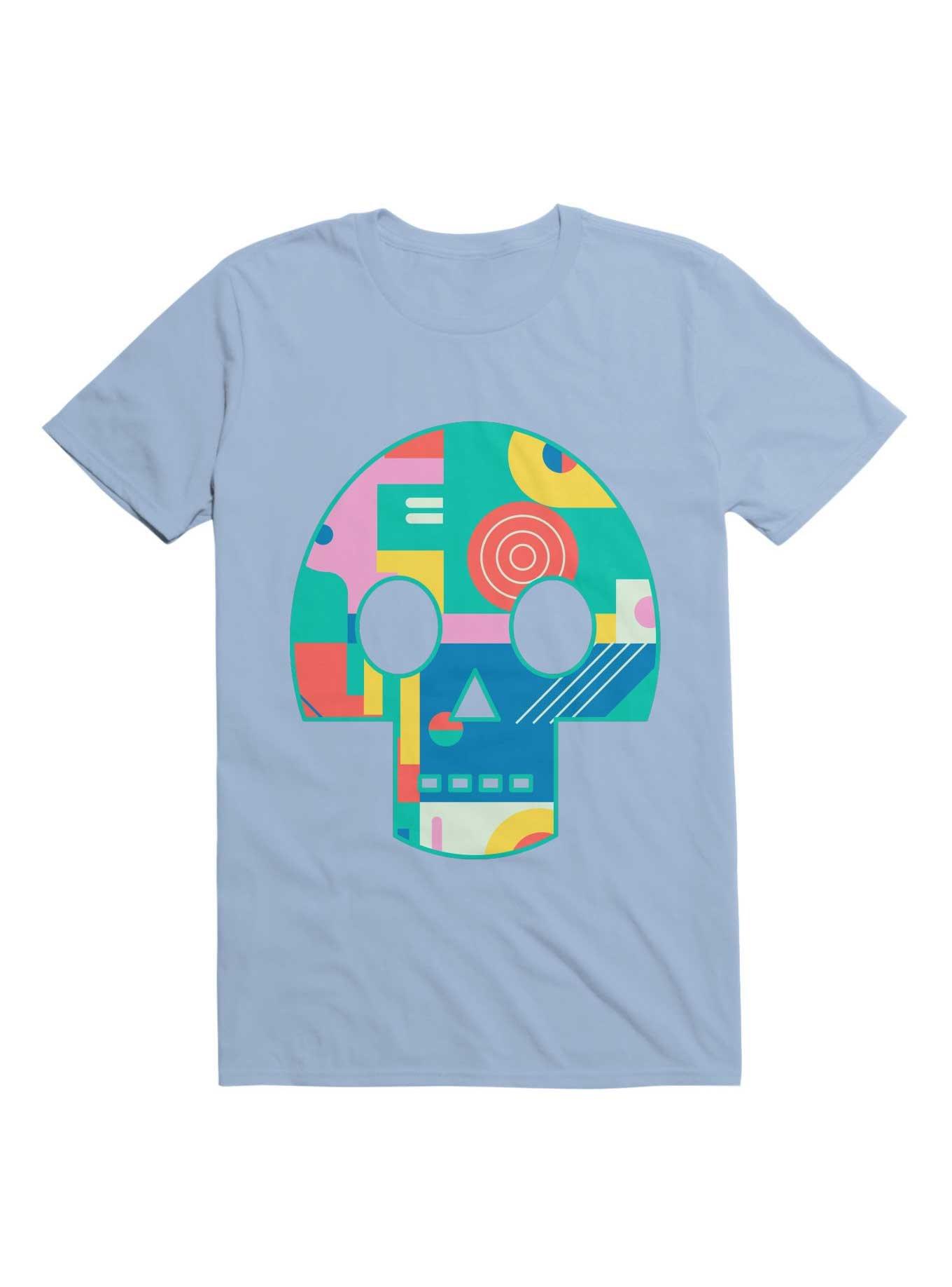 Geometric Memphis Skull T-Shirt, , hi-res