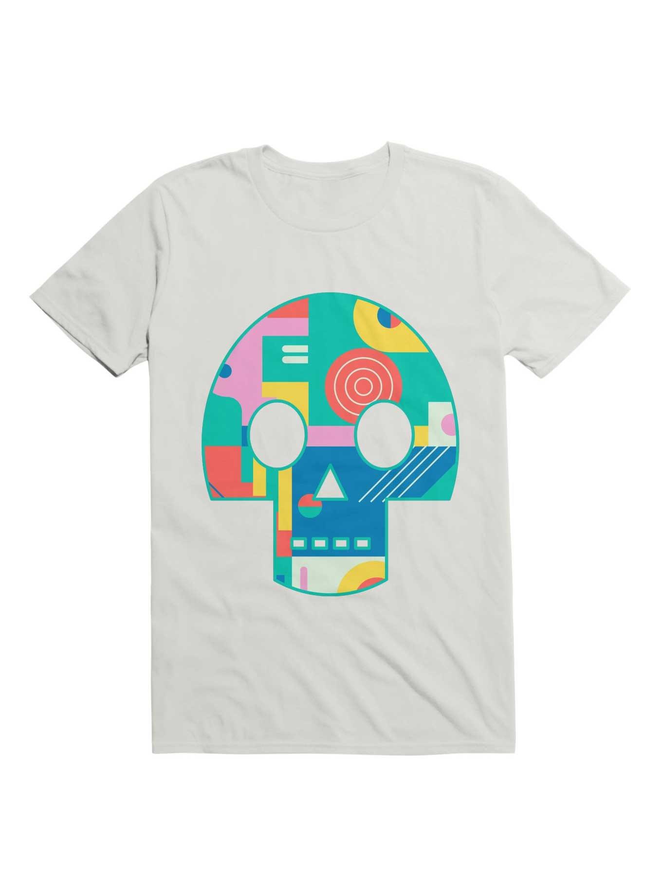 Geometric Memphis Skull T-Shirt, , hi-res