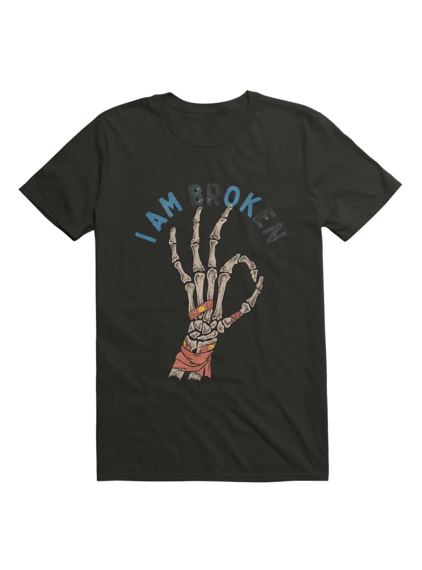 I Am Br(Ok)En T-Shirt, BLACK, hi-res