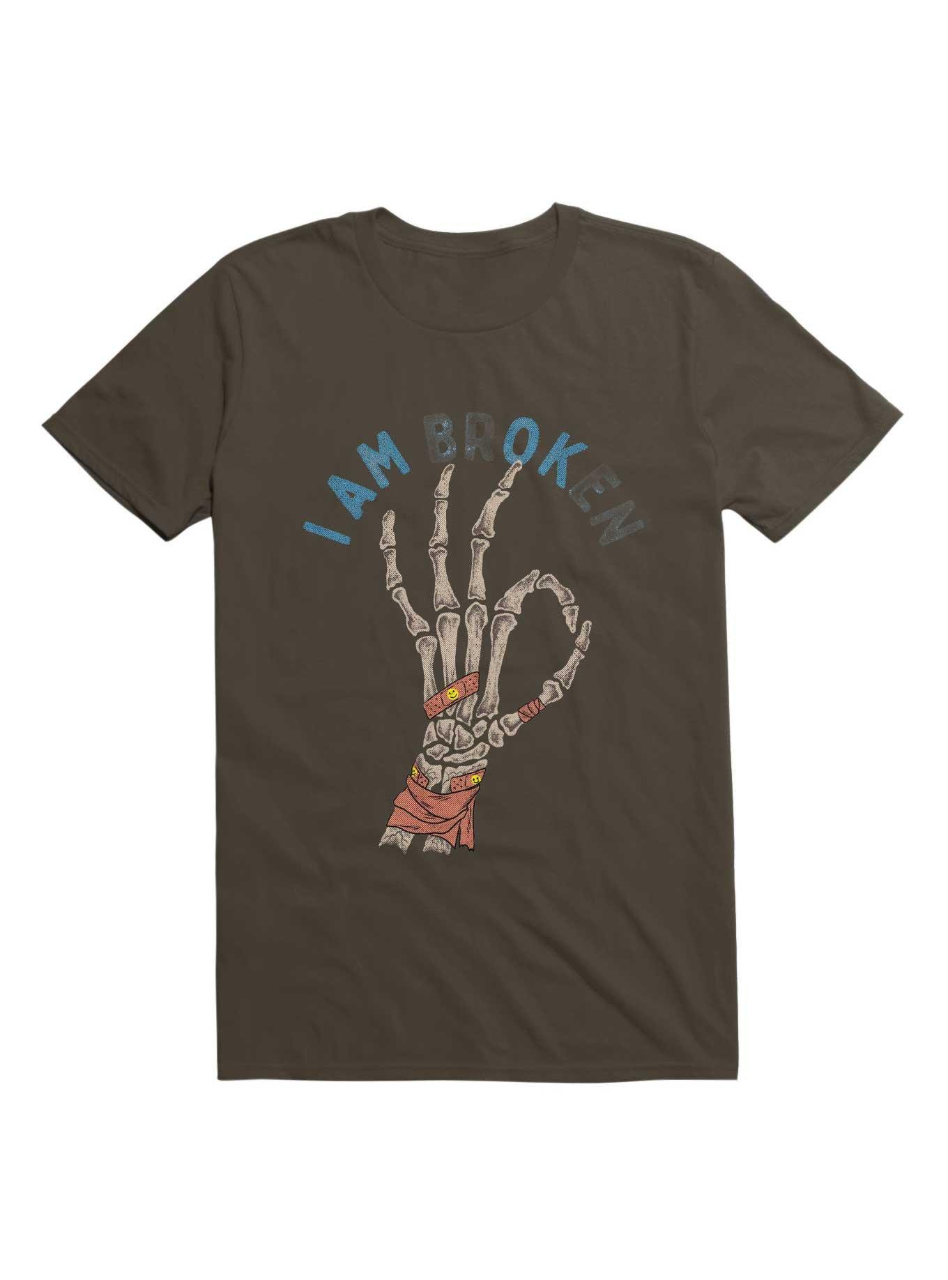 I Am Br(Ok)En T-Shirt, DARK CHOCOLATE, hi-res