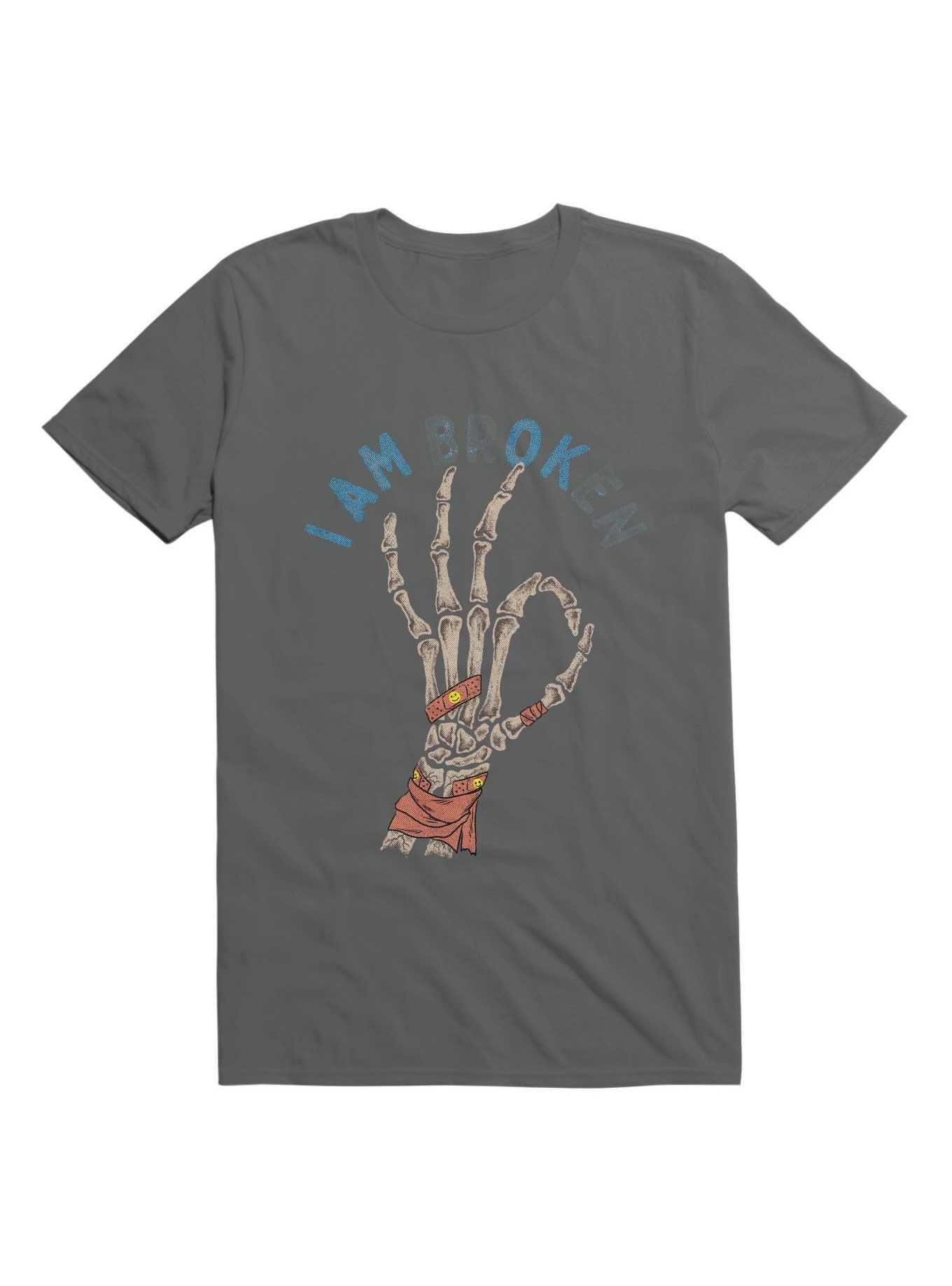 I Am Br(Ok)En T-Shirt, CHARCOAL, hi-res
