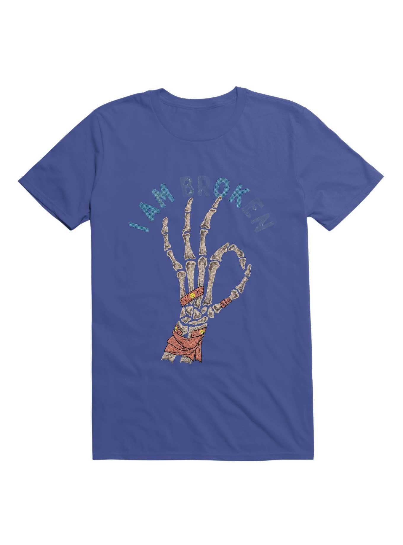 I Am Br(Ok)En T-Shirt, ROYAL, hi-res