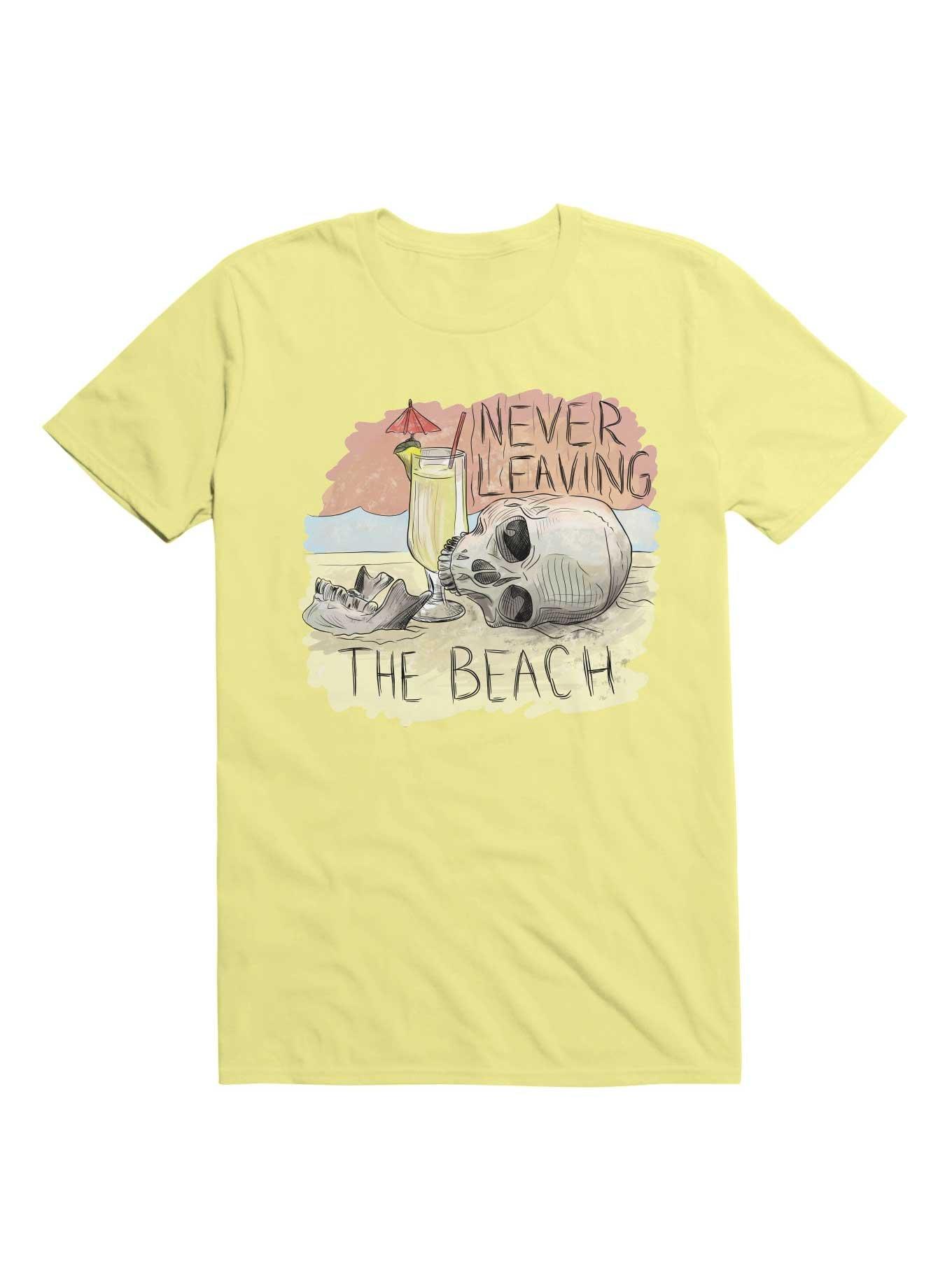 Never Leaving The Beach T-Shirt, CORN SILK, hi-res