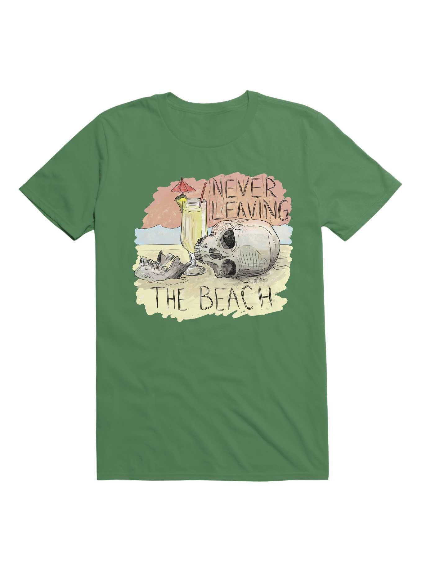 Never Leaving The Beach T-Shirt, IRISH GREEN, hi-res