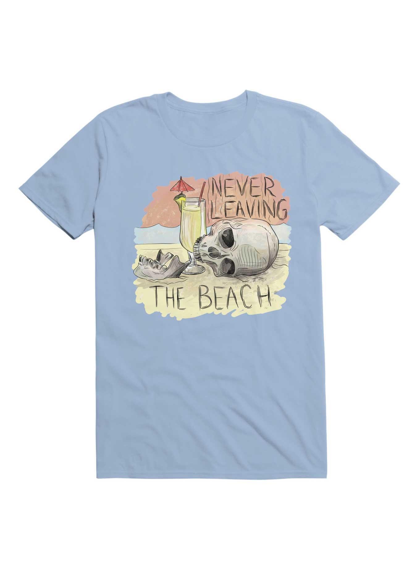 Never Leaving The Beach T-Shirt, LIGHT BLUE, hi-res