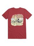 Never Leaving The Beach T-Shirt, RED, hi-res