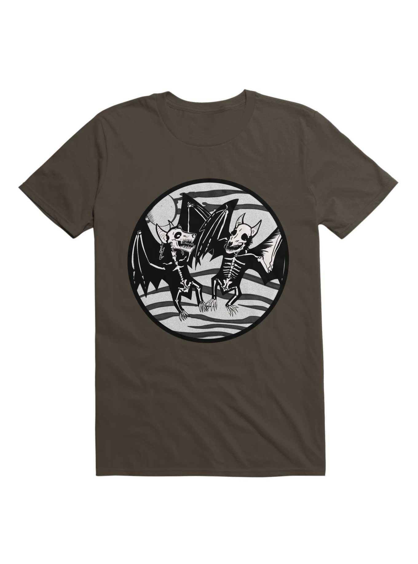 Night Of The Bats T-Shirt, DARK CHOCOLATE, hi-res