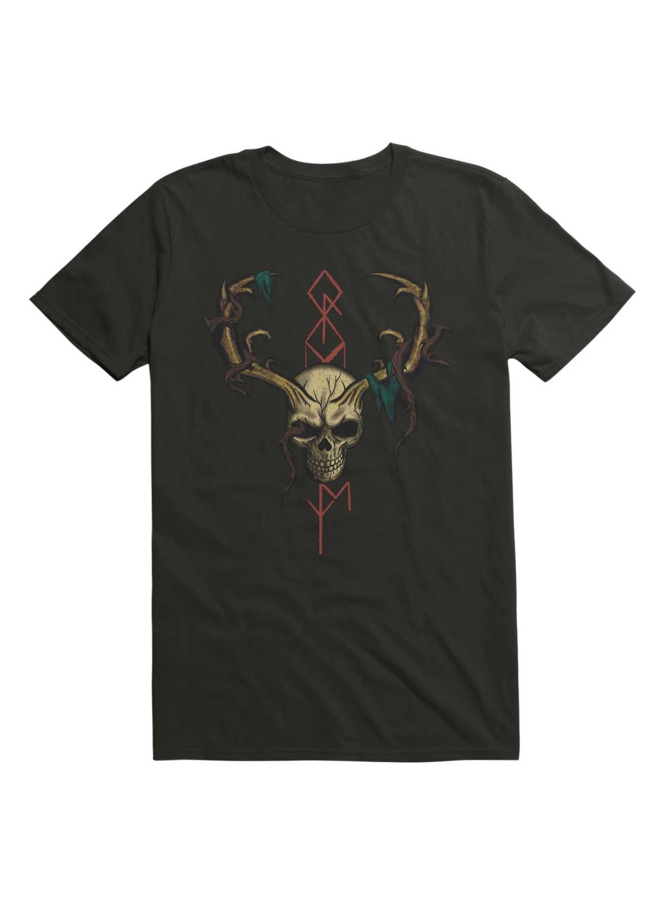Old Bone Runes T-Shirt, BLACK, hi-res