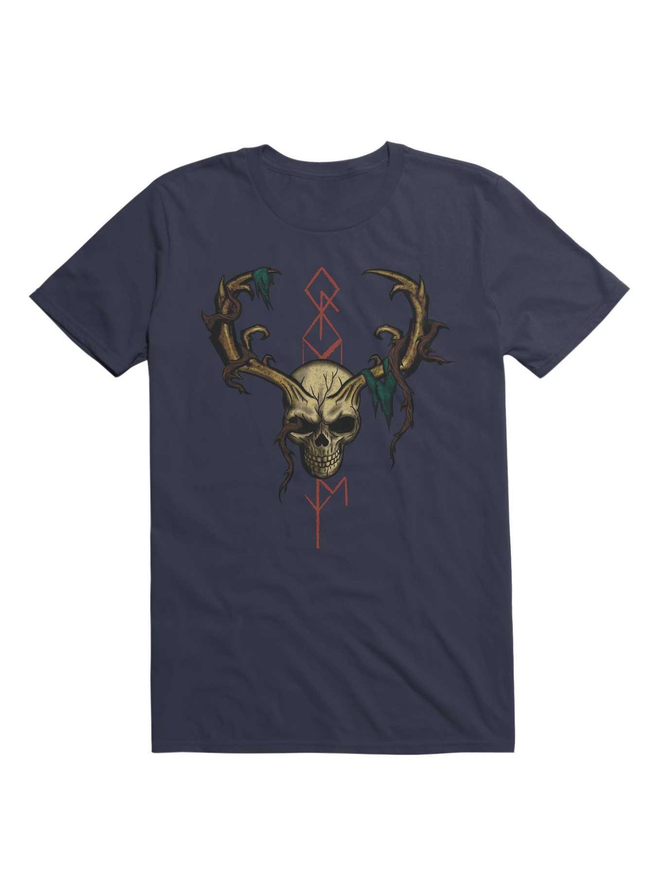 Old Bone Runes T-Shirt, NAVY, hi-res
