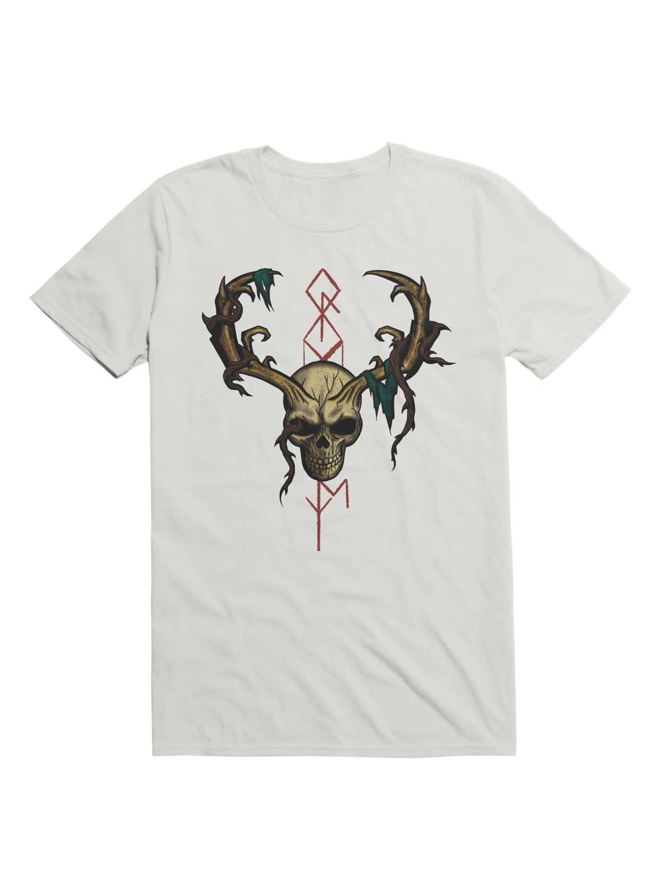Old Bone Runes T-Shirt, WHITE, hi-res