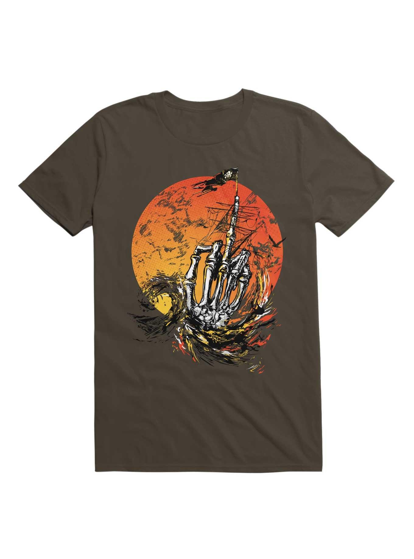 Sea Of Bones T-Shirt, DARK CHOCOLATE, hi-res