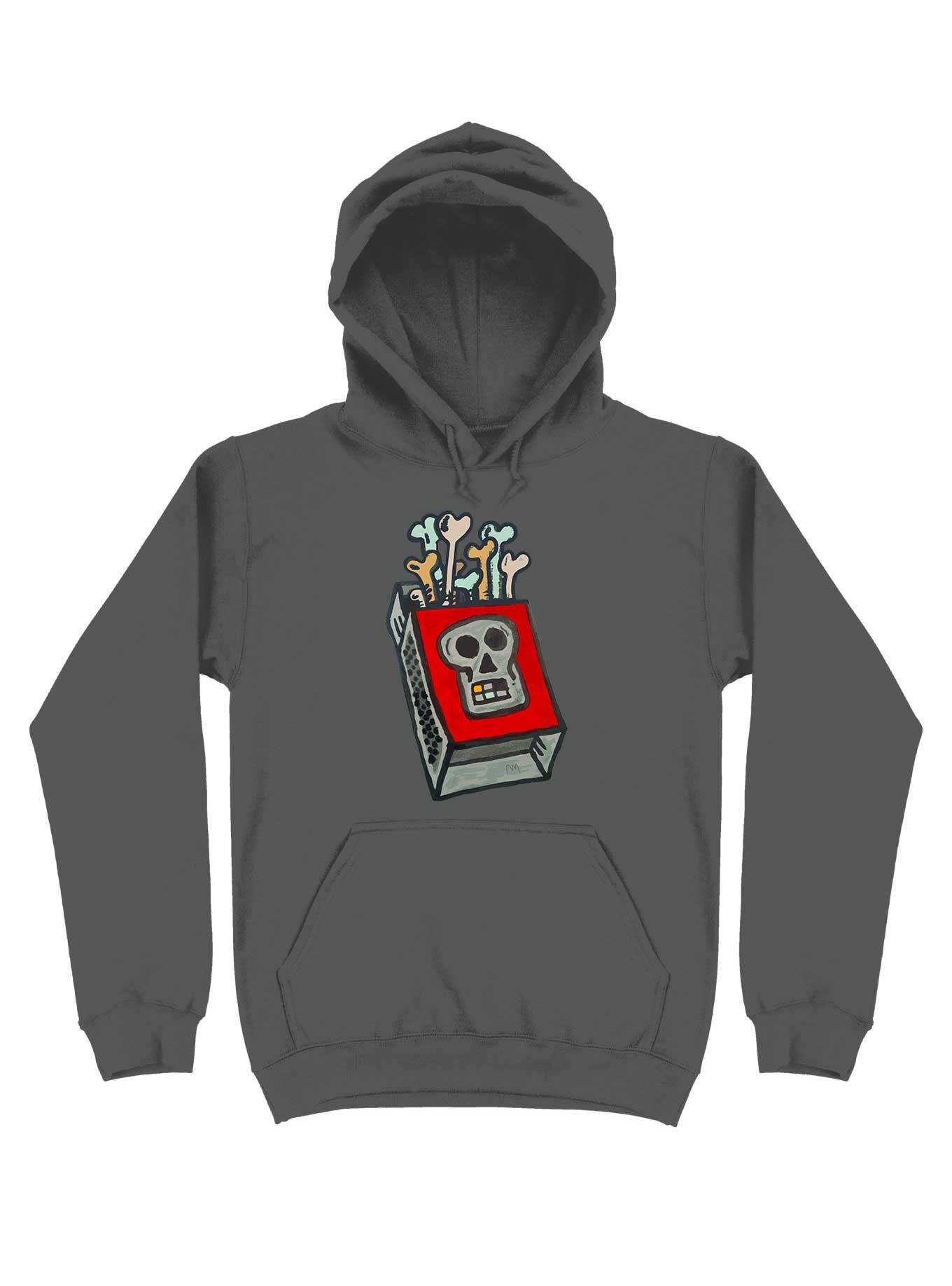 Bonesticks Hoodie, CHARCOAL, hi-res