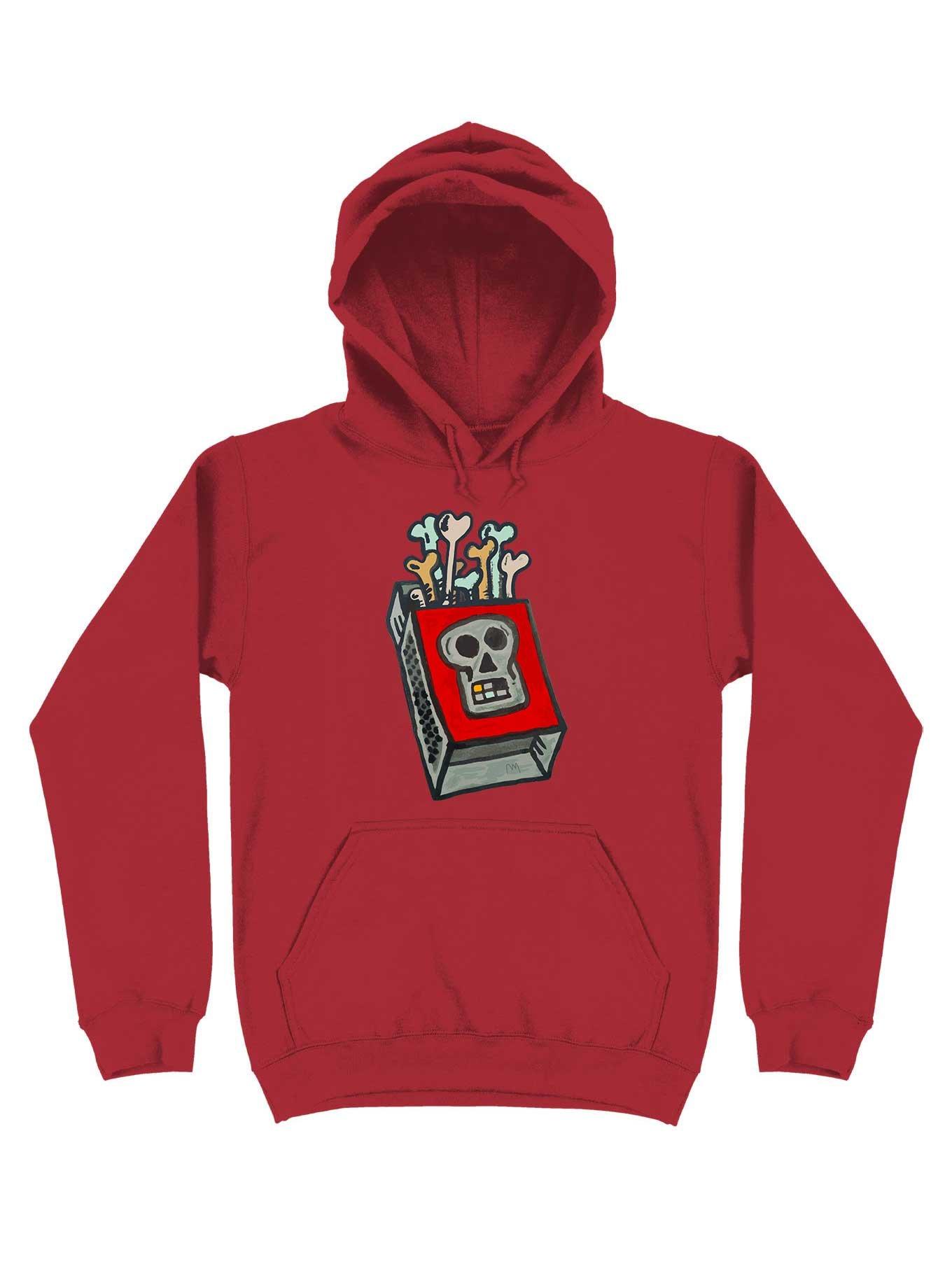 Bonesticks Hoodie, RED, hi-res