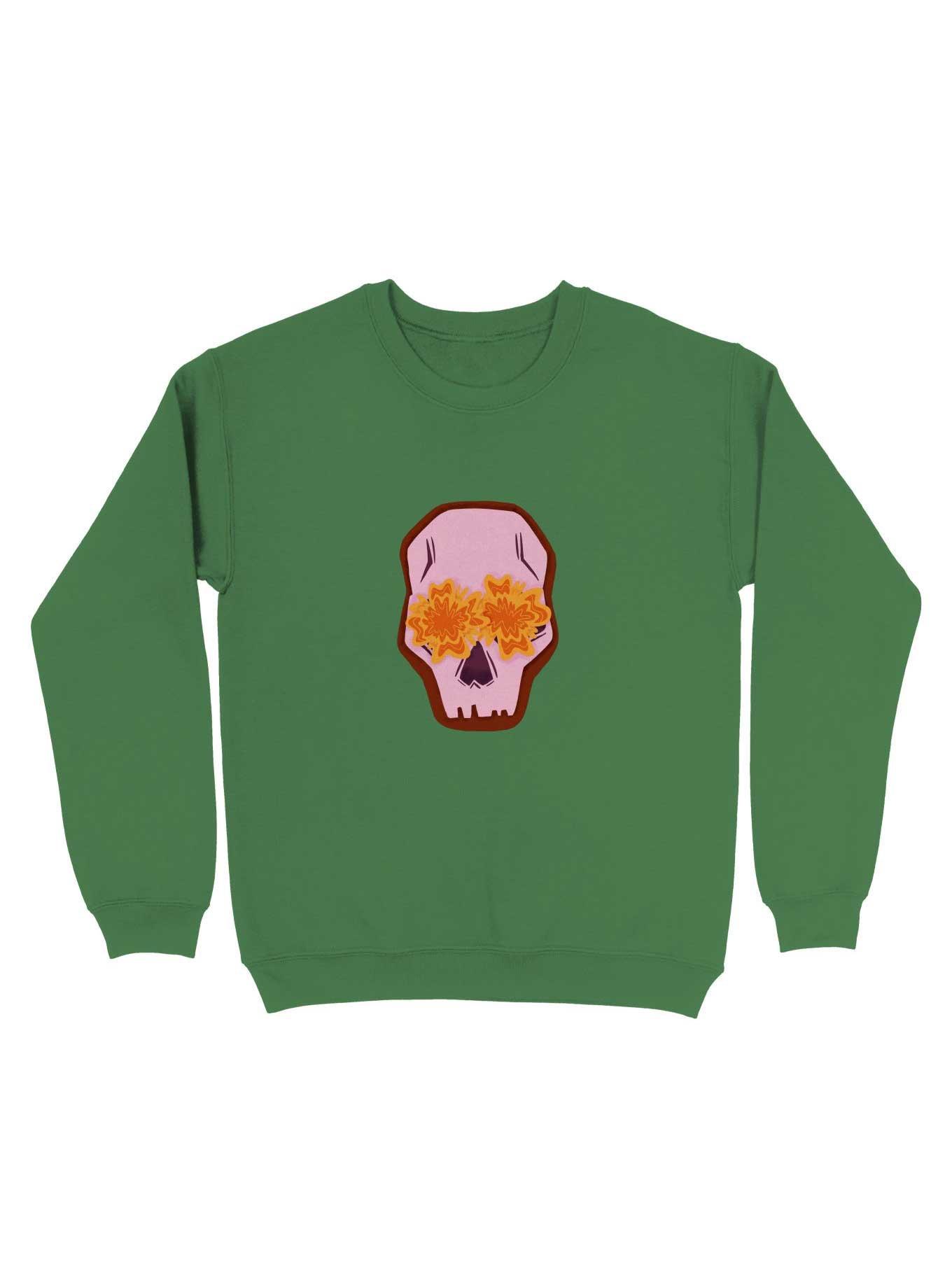 Flowers Skull Sweatshirt, , hi-res