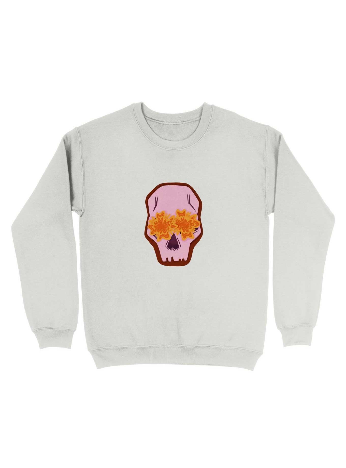 Flowers Skull Sweatshirt, , hi-res