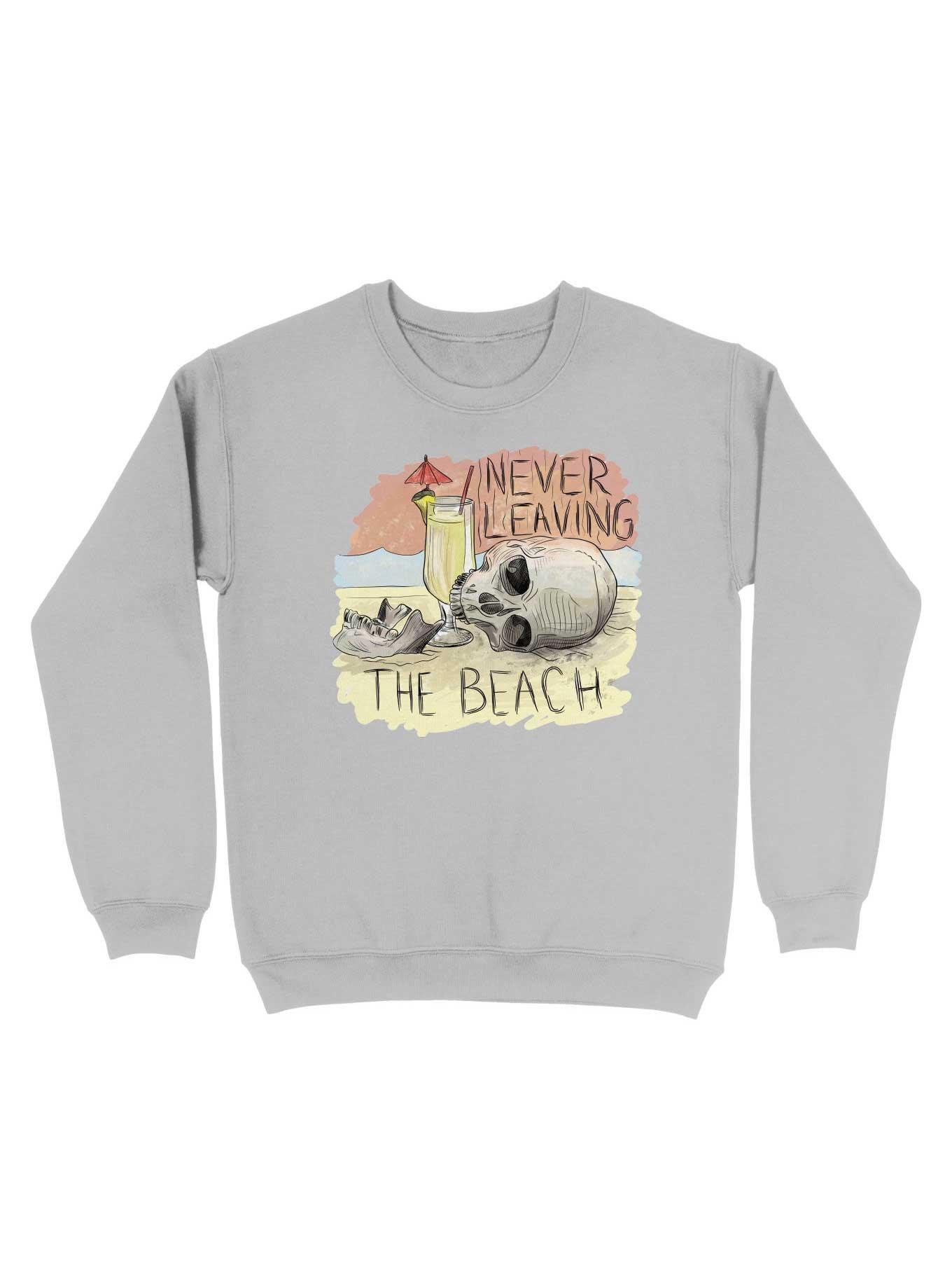 Never Leaving The Beach Sweatshirt, SPORT GRAY, hi-res