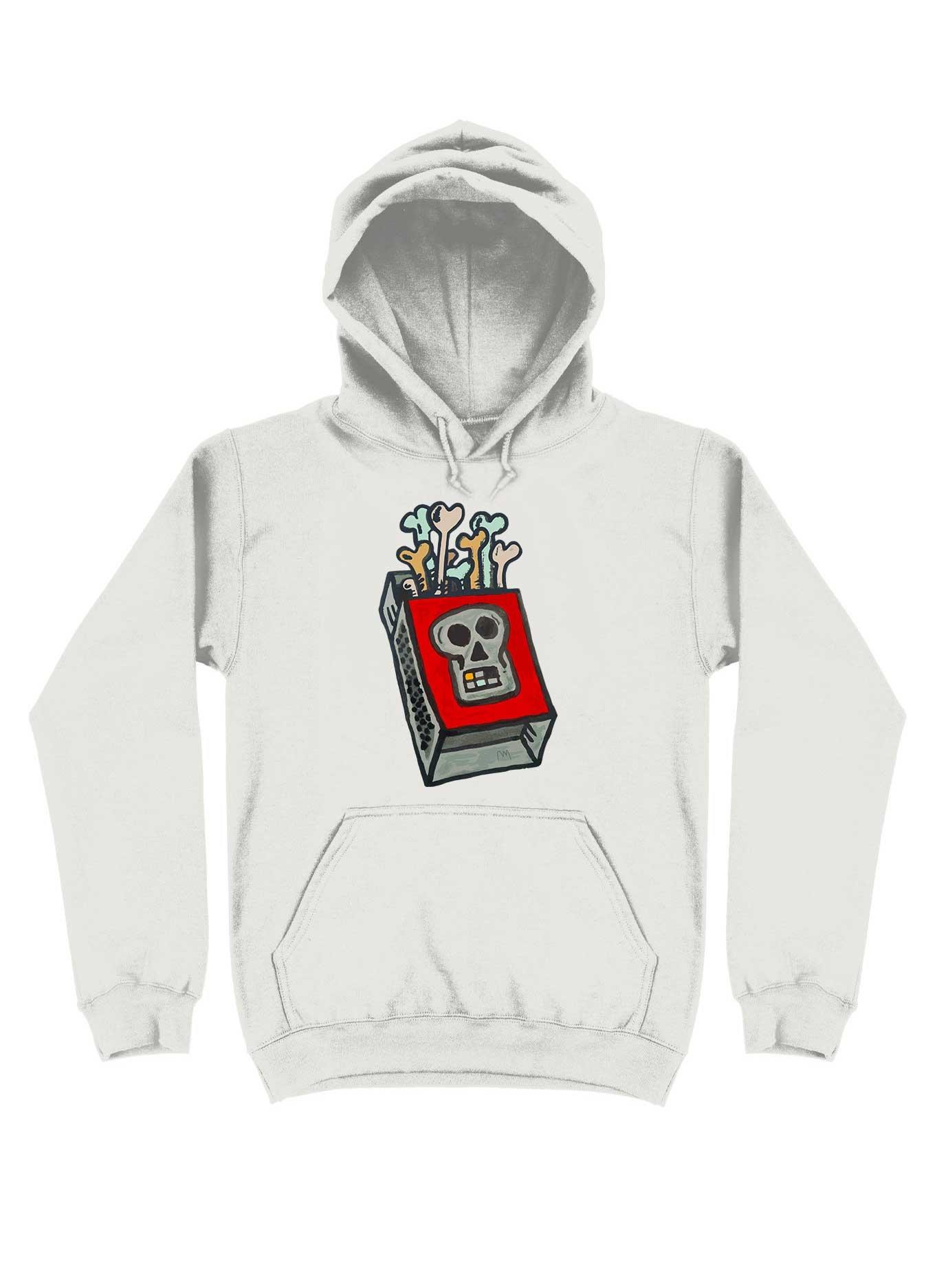 Bonesticks Hoodie, WHITE, hi-res
